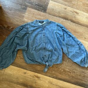 Sanctuary Denim Button-Up Top